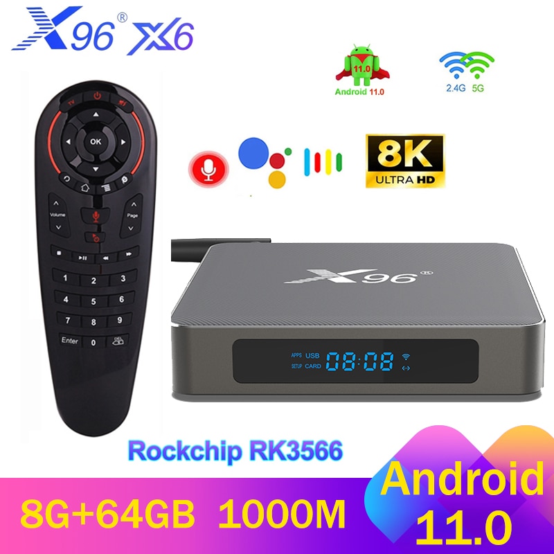 ȵ̵ TVBOX X96 X6 ȵ̵ 11 Rockchip RK356..